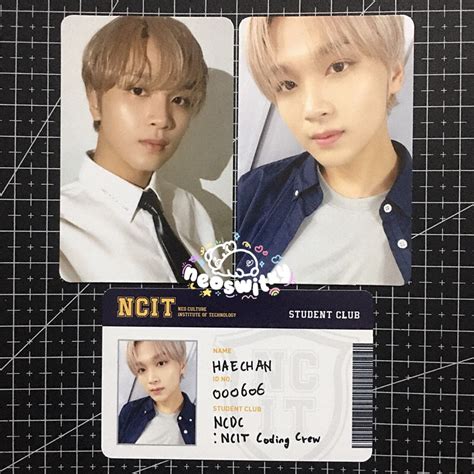 Jual READY Pc Haechan Ncit Set Day Night Ver Id Card Sticker Nct Wts Official Photocard