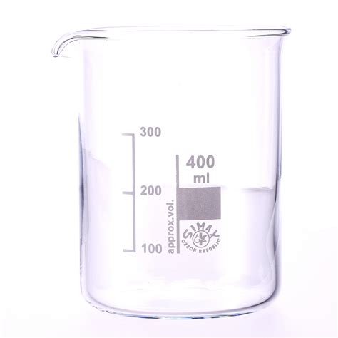 Pp053484ab Simax Glass Beaker Squat Form Pack Of 10 400ml