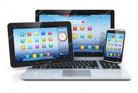 Laptop Tablet Pc And Smartphone Stock Photo By ©scanrail 43107455