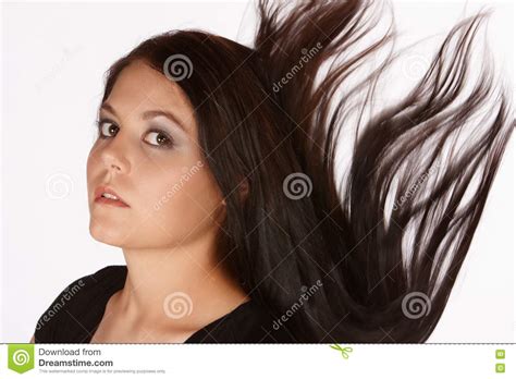 Falling Hair Stock Image Image Of Black Hair Lady Pretty 8151169