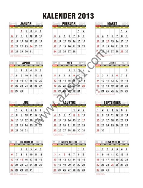Kalender Jawa 2013 Lengkap Berkas Belajar