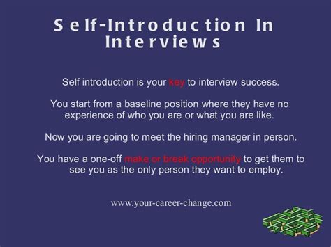 40 Job Interview Introduce Yourself Sample  Job Interview Blog