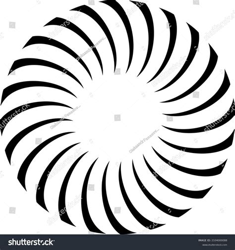 Radial Rays Vector Outline Icon Stock Vector Royalty Free 2104000088
