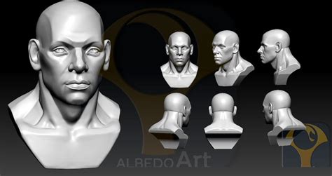 Head Sculpture 3d Printable Model Cgtrader