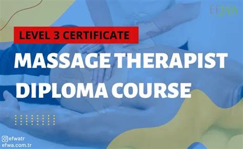 Massage Therapist Level 3 Diploma Course European Fitness And Wellness Academy