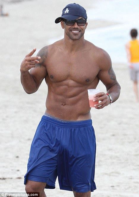 shemar moore has pecs appeal as he goes shirtless in miami daily mail online