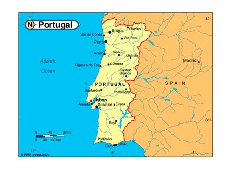 Mapa De Portugal Descarga Los Mapas De Portugal