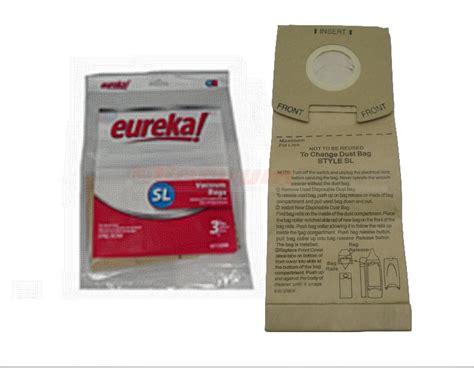 Eureka Vacuum Cleaner Bags Style Sl 5 Pack Genuine