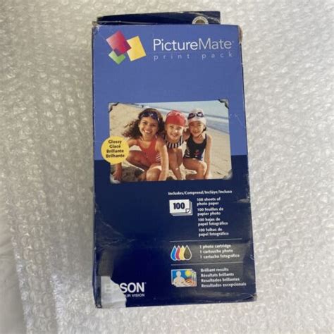 epson picturemate print pack ink cartridge 100 photo paper t5570 exp 04 2016 10343849952 ebay
