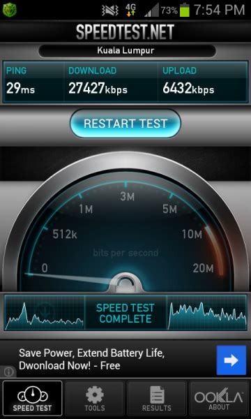 Run the speedtest and check your results! Maxis 4G LTE SpeedTest Part 1 - MalaysianWireless