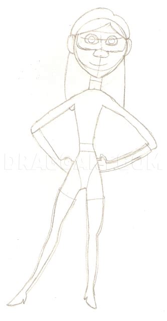 How To Draw Violet From The Incredibles Step By Step Drawing Guide