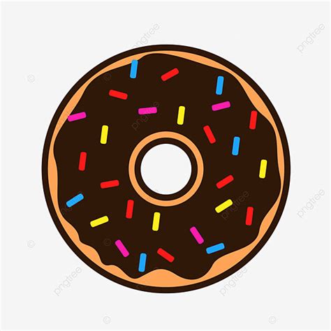 Donut Vector Illustration Donut Chocolate Vector Png And Vector With
