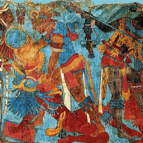 Mural De La Batalla Mayan Art Maya Art Mesoamerican