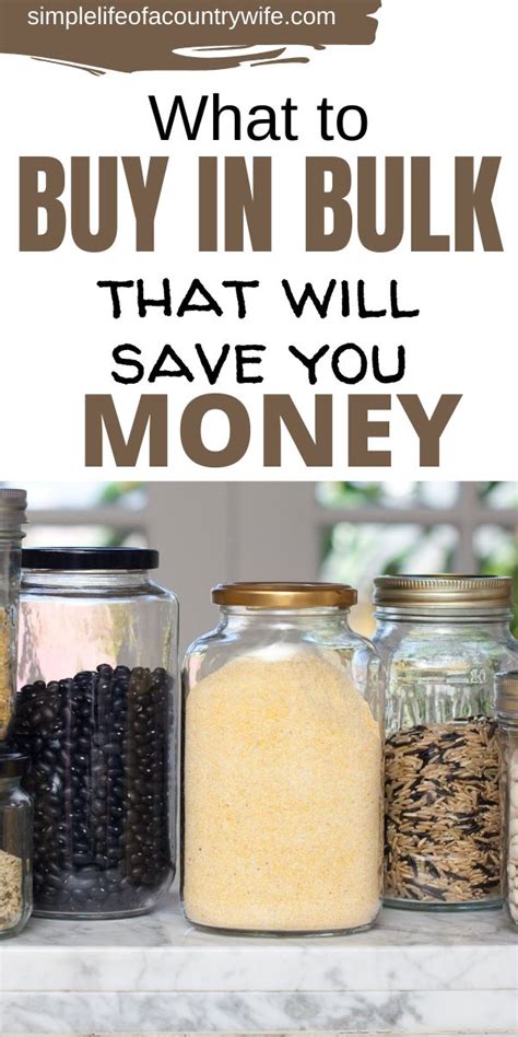 What To Buy In Bulk That Will Save You Money Budget Friendly Recipes