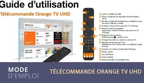 Mode Demploi Et De Dépannage Télécommande Tv Uhd Orange Livebox 5 Et 6