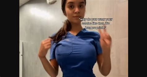 Nurse Gets Backlash For Inappropriate “scrubs” Showing Off Her Curvy