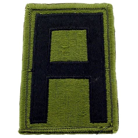 United States Army 1st Division Subdued 3 Embroidered Iron On Patch