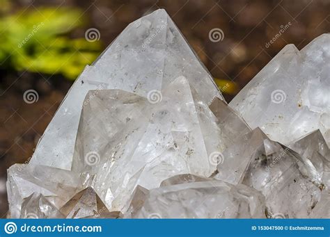 Photo Focus Stacking Of A Large Chunk Of Rock Crystal Quartz Stock