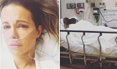 Kate Beckinsale In Tears As Shes Hospitalised With Ruptured Ovarian