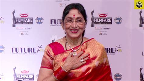 Bharathi Vishnuvardhan At Filmfare Awards 2022 South Dr Vishnuvardhan Wife Vishnuvardhan