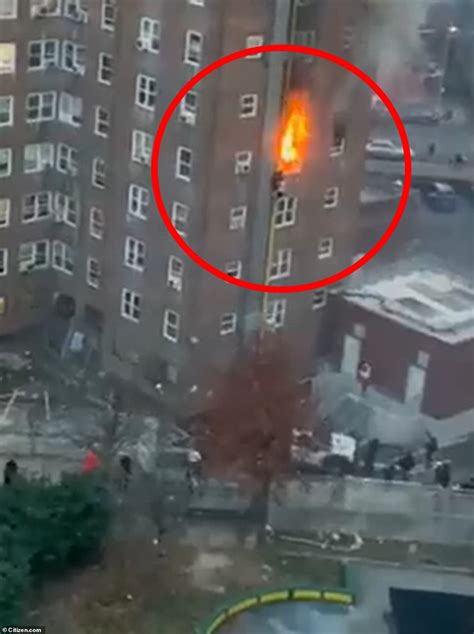 Shocking Video Shows Two Teens Escape Out The Window As Flames Engulfed