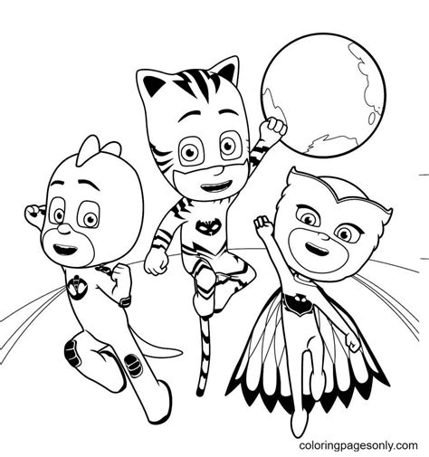 Pj Masks Coloring Pages Amaya Coloring Pages