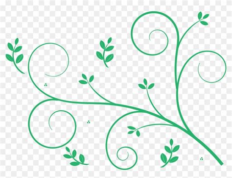 Download Leaf Swirl Png Transparent Image Simple Floral Pattern Png