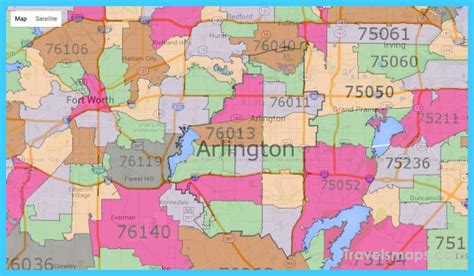 Zip Code Map Arlington Texas Venus Jeannine