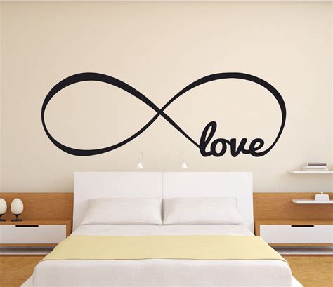 Love Infinity Wall Decal Symbol Room Decor Art Vinyl Arrow Wall Decal