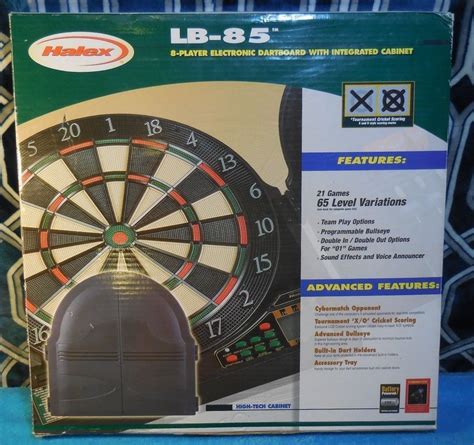 Halex Electronic Dartboard With Cabinet