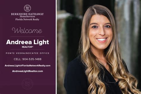 Berkshire Hathaway Homeservices Florida Network Realty Welcomes Andreea Light Real Estate Agency