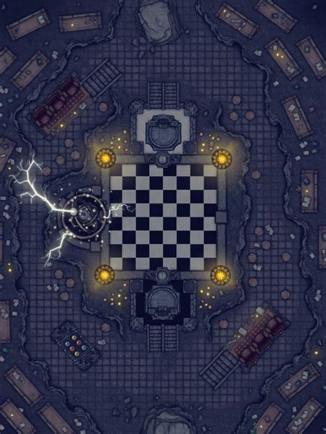The Wizards Chessboard Made With Inkarnate Pro Ea Battle Map Style
