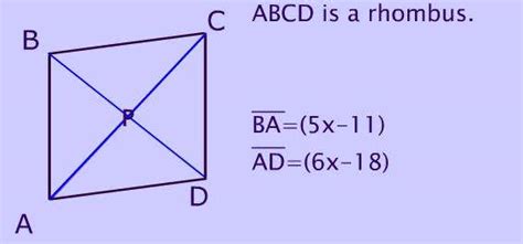 Find measure of each angle. Rhombus: Its Properties, Shape, Diagonals, Sides and Area ...