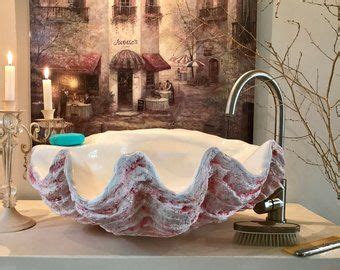 Is it easy to change a vanity sink? Giant Clam Shell Bathroom Sink Wash Basin Bowl Vessel ...