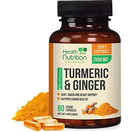 Amazon Com Turmeric Curcumin 95 Standardized With Ginger And