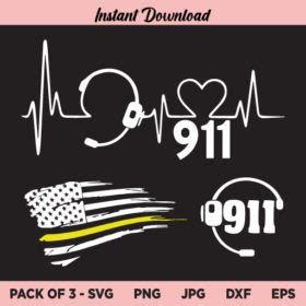 911 Dispatcher SVG, 911 Dispatcher SVG File, Dispatcher US Flag SVG