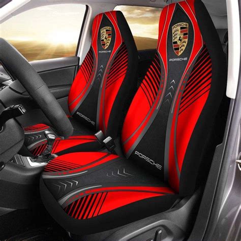 Porsche Lph Hl Car Seat Cover Set Of 2 Ver 1 Red Fashion Store
