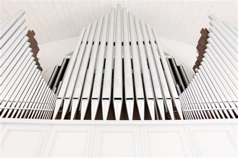 White Church Organ Pipes Stock Image Image Of Melody 33646289