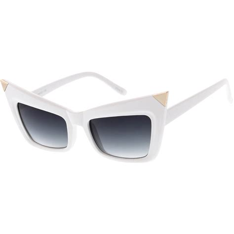 new york designer fashion pointed cat eye sungasses zerouv