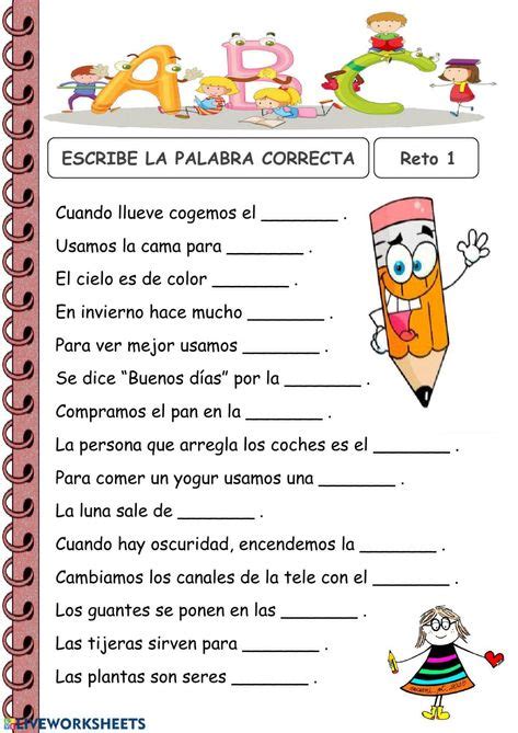 Ejercicio Online De Los Adjetivos Para 2º De Primaria Puedes Hacer Los