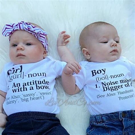 Girl Boy Twins Matching Outfits Preemie Twin Clothes