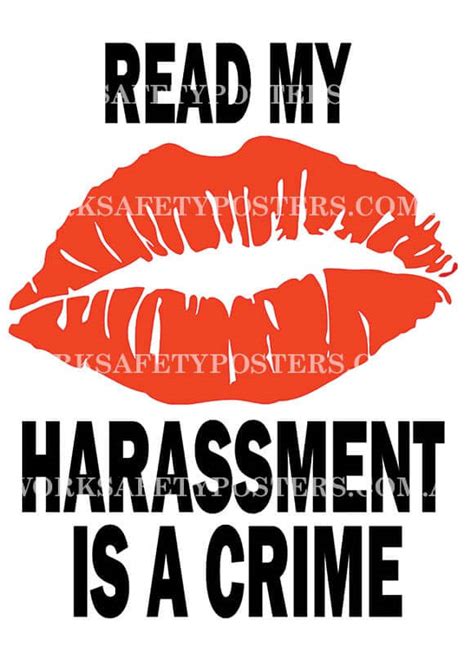 workplace harassment safety posters australia