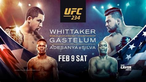 While a ufc fight card every weekend has been the norm for the better part of this year, december 26th, 2020 will be the first saturday since may 2nd that the ufc won't be holding an event. UFC 234 Full Fight Card, Start Time & How To Watch