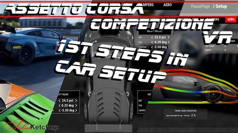 Assetto Corsa Competizione Car Setup VR 1st Steps In Car Setup YouTube