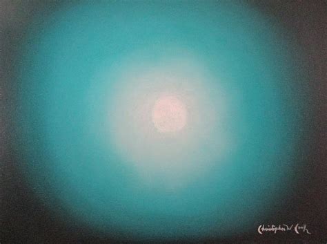 Teal Moon Painting By Christopher W Cook Pixels