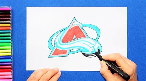 How To Draw The Colorado Avalanche Logo Nhl Team Youtube