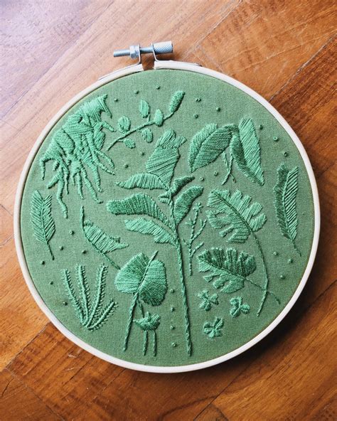 Green On Green Me Hand Embroidery 2020 Rart