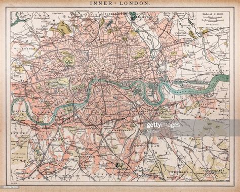 Historic Map Of London High Res Vector Graphic Getty Images