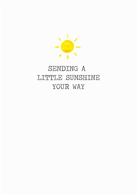 sending a little sunshine your way greeting card etsy