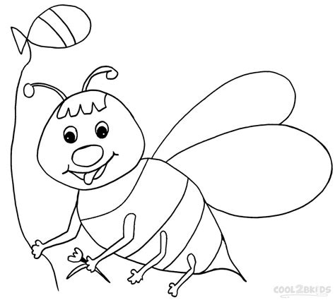 This coloring page was posted on monday july 27 2015 21. Printable Bumble Bee Coloring Pages For Kids